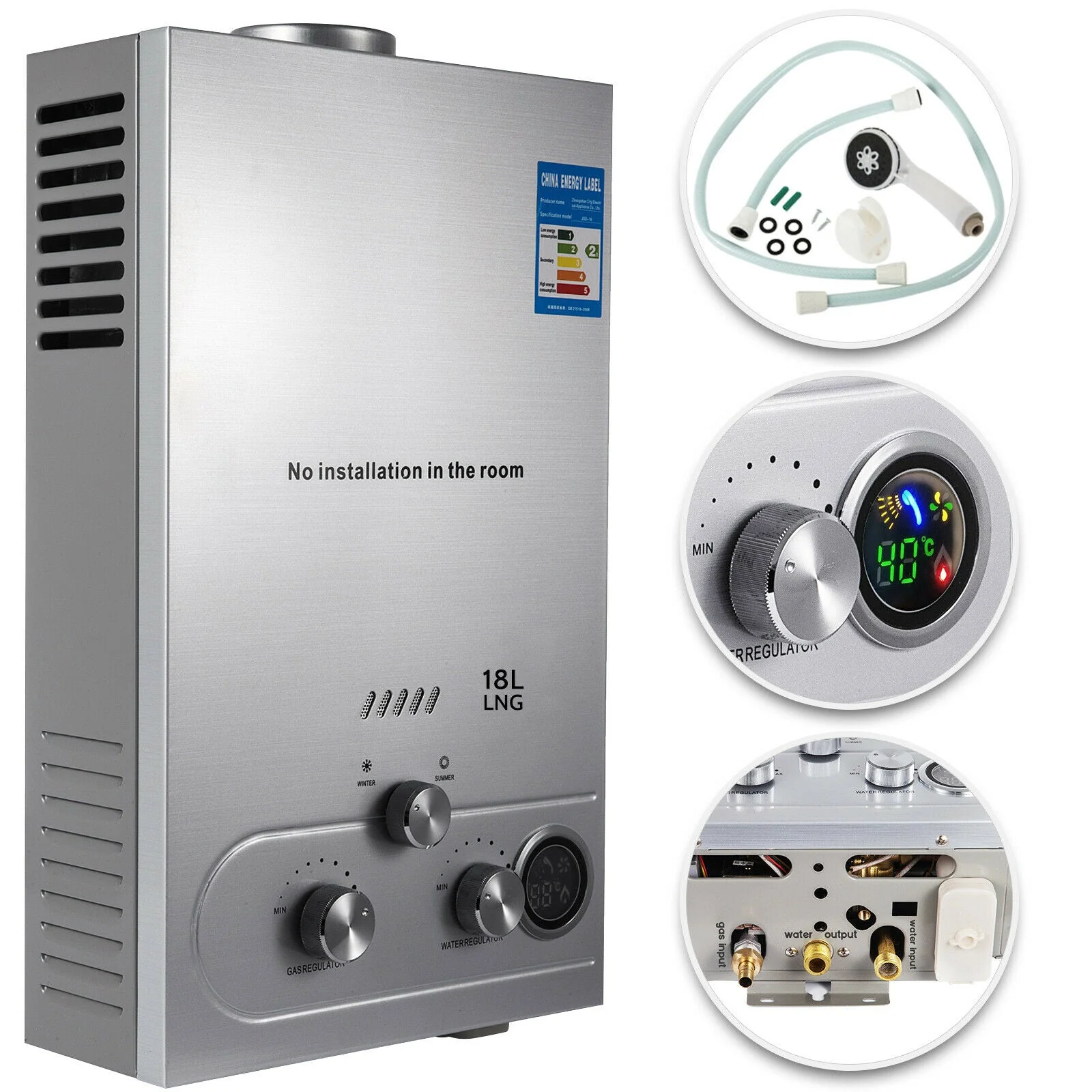12L Portable Propane Hot Water Heater – Outdoor Camping, Shower, RV Use | Tankless Instan S3073t Heating - Image 6