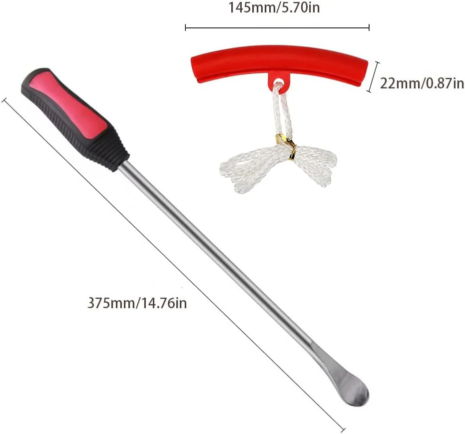 13 PCS Motorcycle & Bike Tire Changing Tool Kit – Chrome Tire Spoon Set S1157 - Image 3