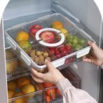 13-Piece Fruit Platter Snack Containers with Lid & Handle – Clear Plastic, Rectangular | SKU: S1262 - Image 3
