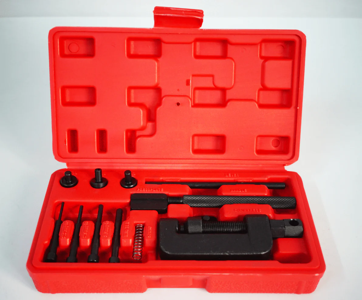 13pc Motorcycle Chain Breaker Rivet Tool Kit Chain Cutter MC25630