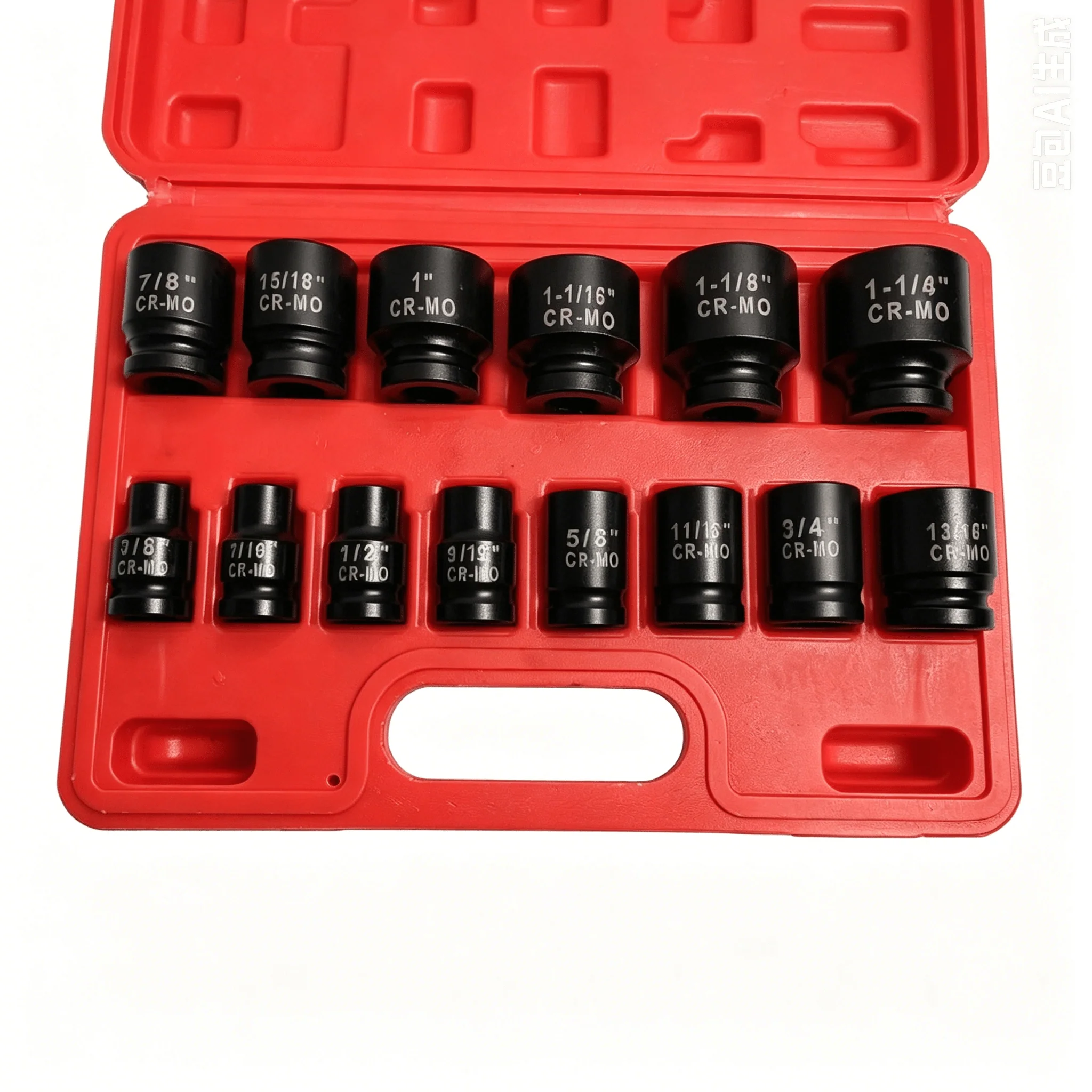 14-Piece 1/2" Drive SAE Shallow Impact Socket Set – Chrome Vanadium Steel | S1153 - Image 3