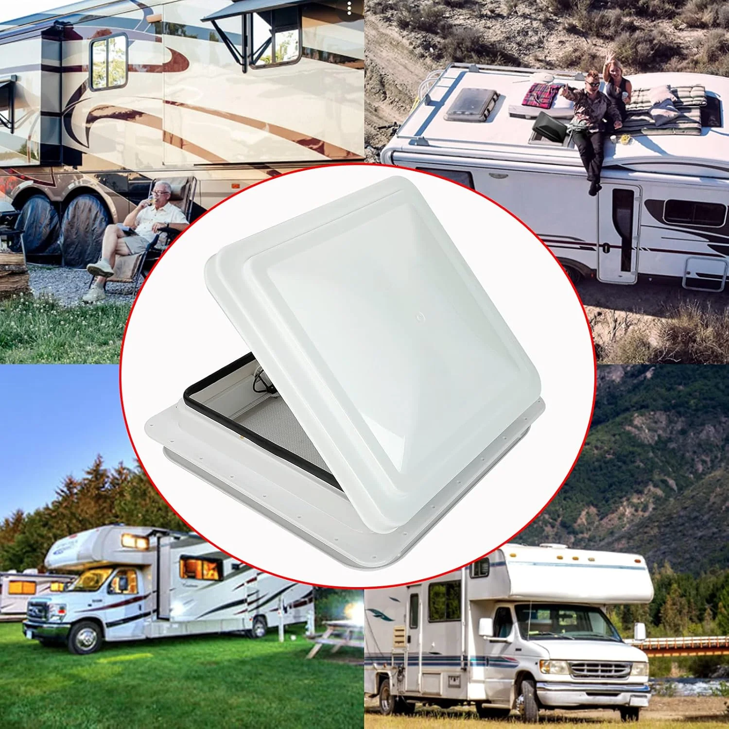 14" RV Roof Vent with Fan – Universal Fit for Camper, Trailer, Motorhome, VK100M - Image 8