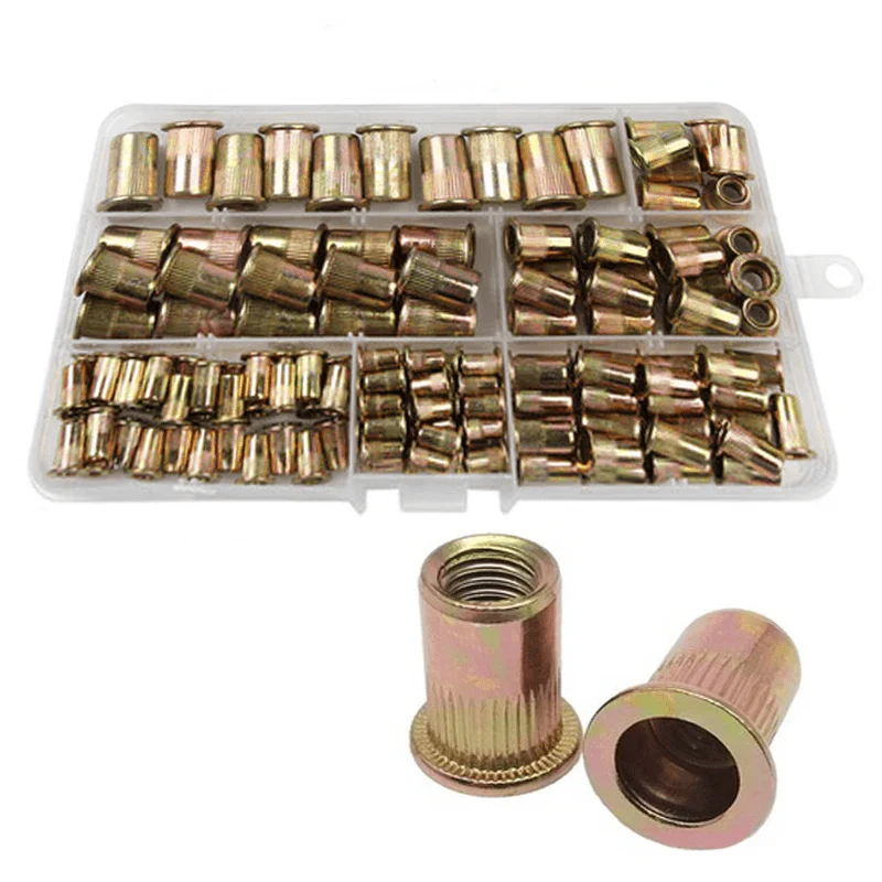 150pcs M3 M4 M5 M6 M8 M10 Carbon Steel Rivet Nut Assortment FS010260-02