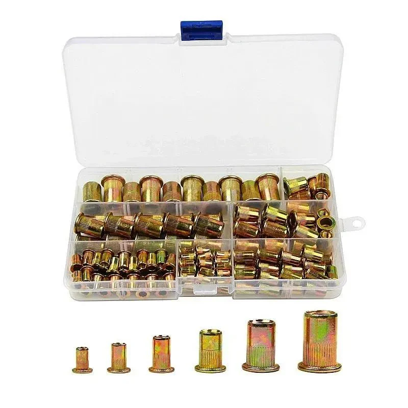 150pcs M3 M4 M5 M6 M8 M10 Carbon Steel Rivet Nut Assortment FS010260-02 - Image 3