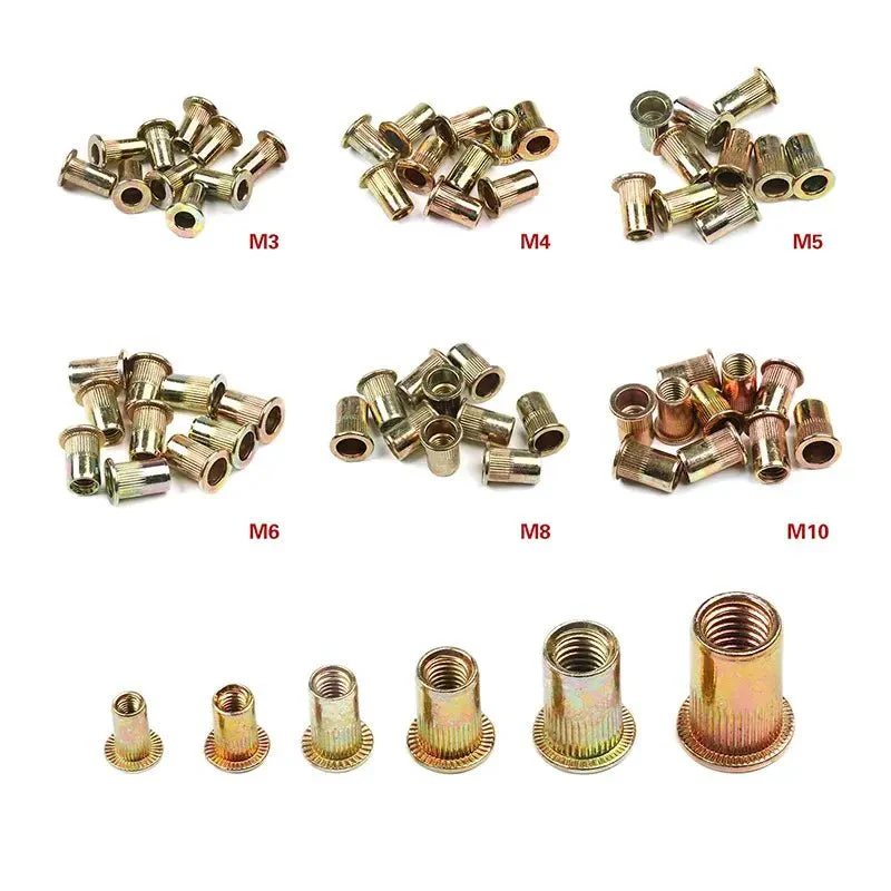 150pcs M3 M4 M5 M6 M8 M10 Carbon Steel Rivet Nut Assortment FS010260-02 - Image 6
