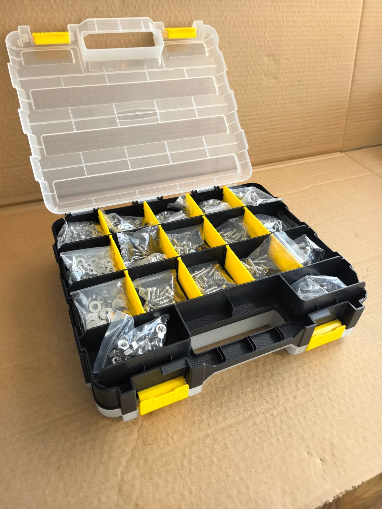 1575 PCS Stainless Steel Nuts & Bolts Assortment Kit with Screws, Washers & Organizer Box – STY01575 - Image 10