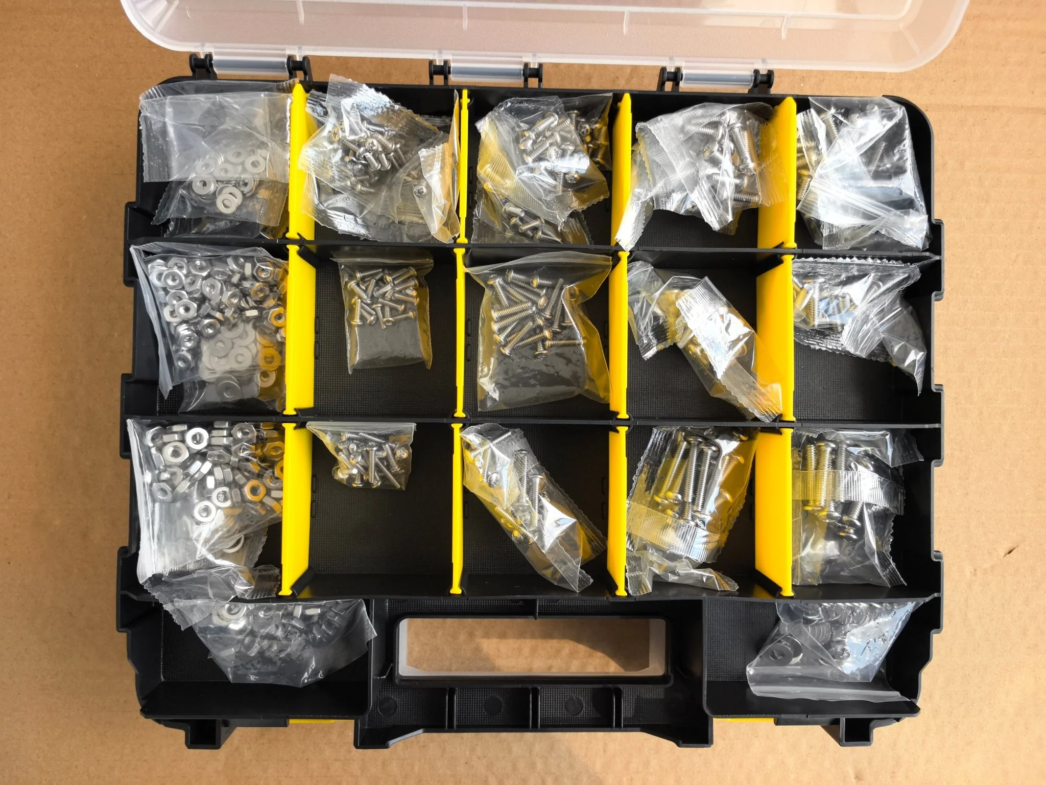 1575 PCS Stainless Steel Nuts & Bolts Assortment Kit with Screws, Washers & Organizer Box – STY01575 - Image 12