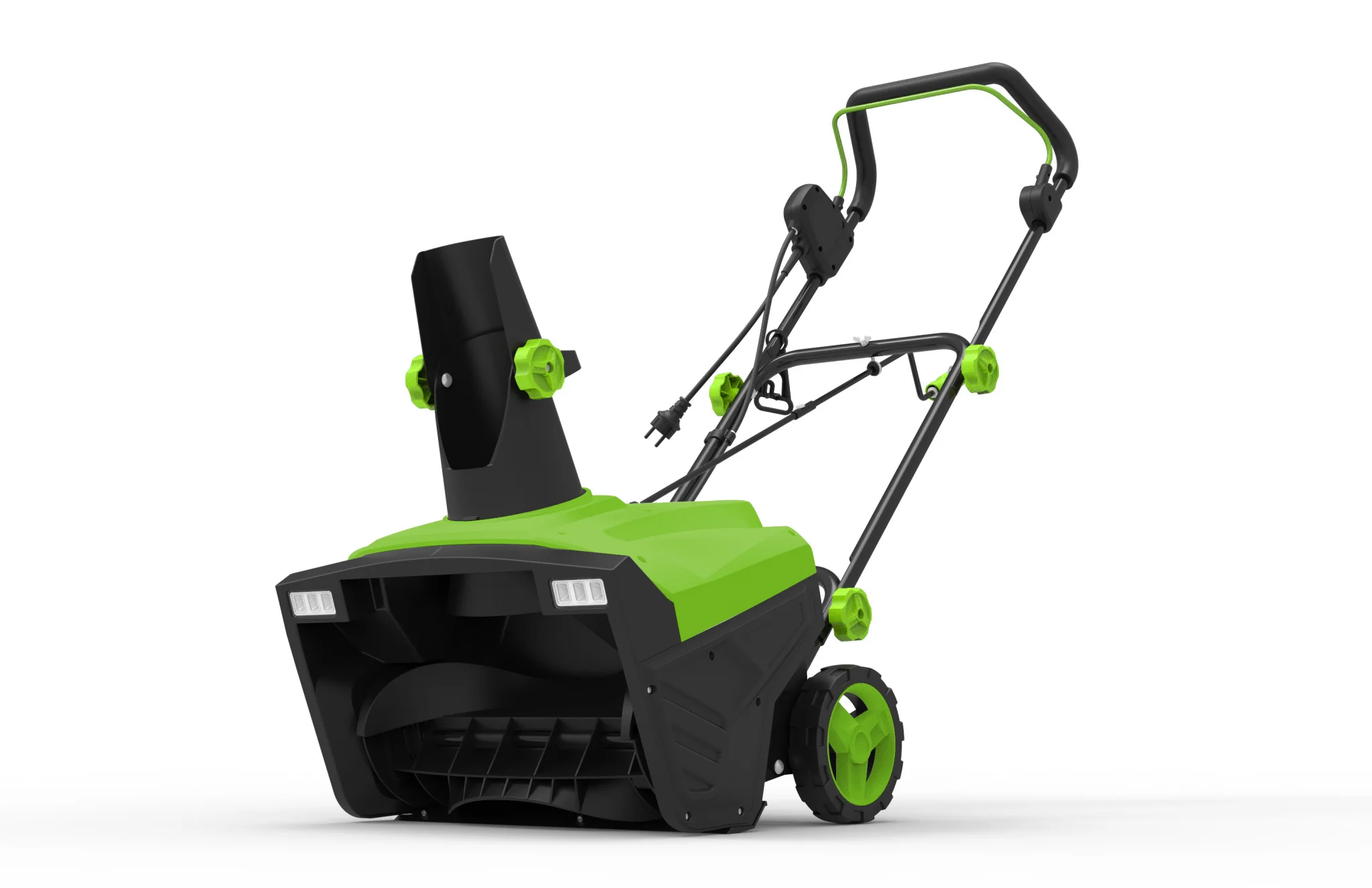 15A Electric Snow Blower – 20″ Clearing Width, 180° Adjustable Chute, Lightweight Compact Design GT113005
