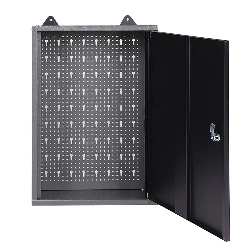 16.5" x 8" Wall Mounted Steel Storage Cabinet with Single Door, 23.6" Height Compact Garage Organizer TC001 - Image 2