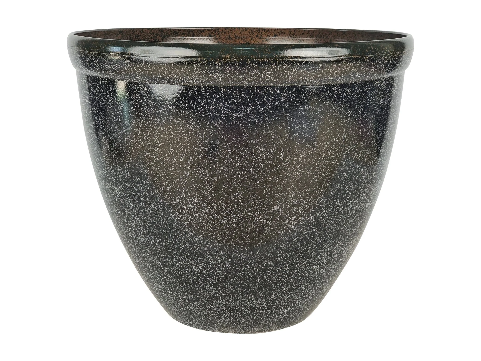 16" Glossy Lavender Ceramic-Like Plastic Flower Pot – Decorative Indoor/Outdoor Planter – FG2081 / FG2082 / FG2083
