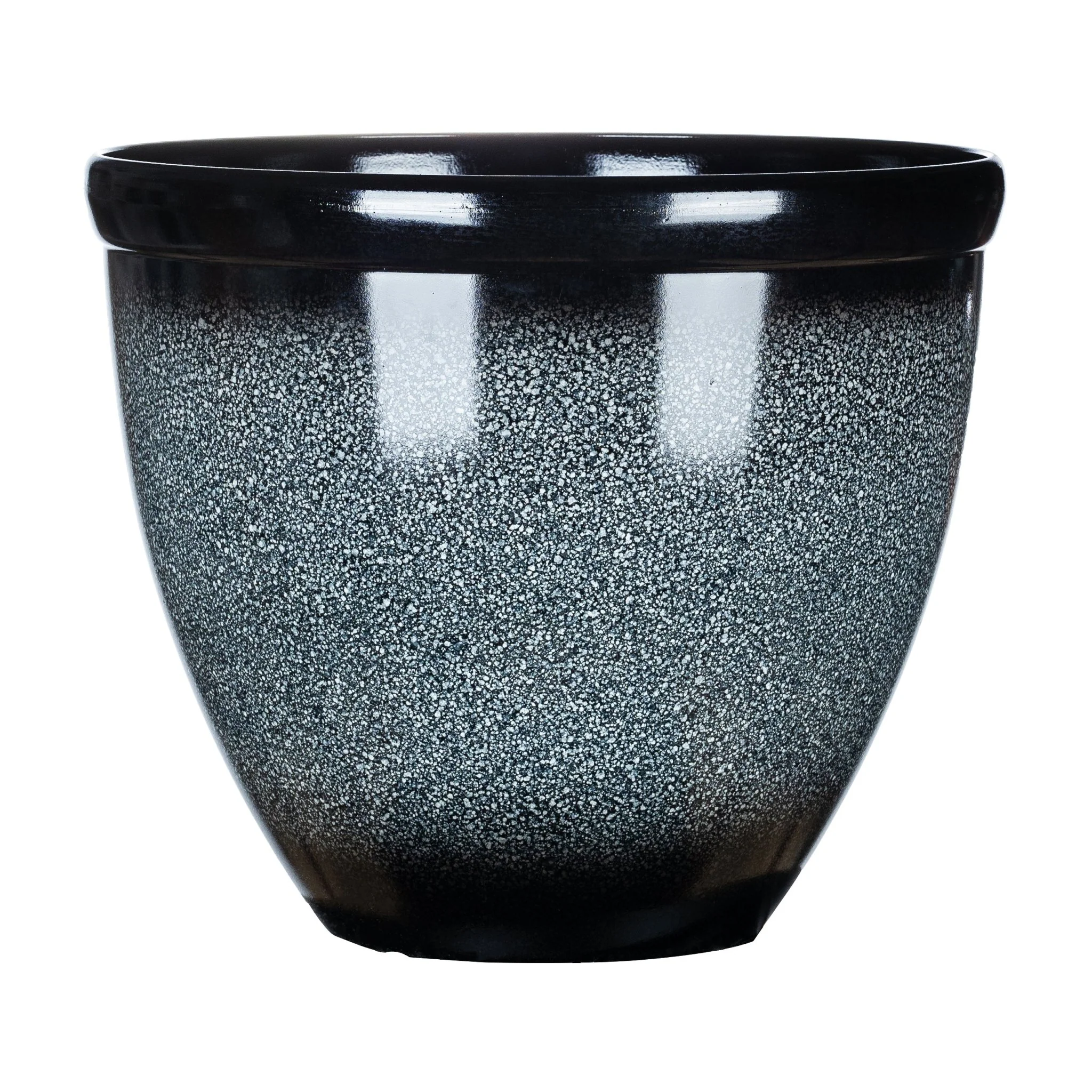 16" Glossy Lavender Ceramic-Like Plastic Flower Pot – Decorative Indoor/Outdoor Planter – FG2081 / FG2082 / FG2083 - Image 2