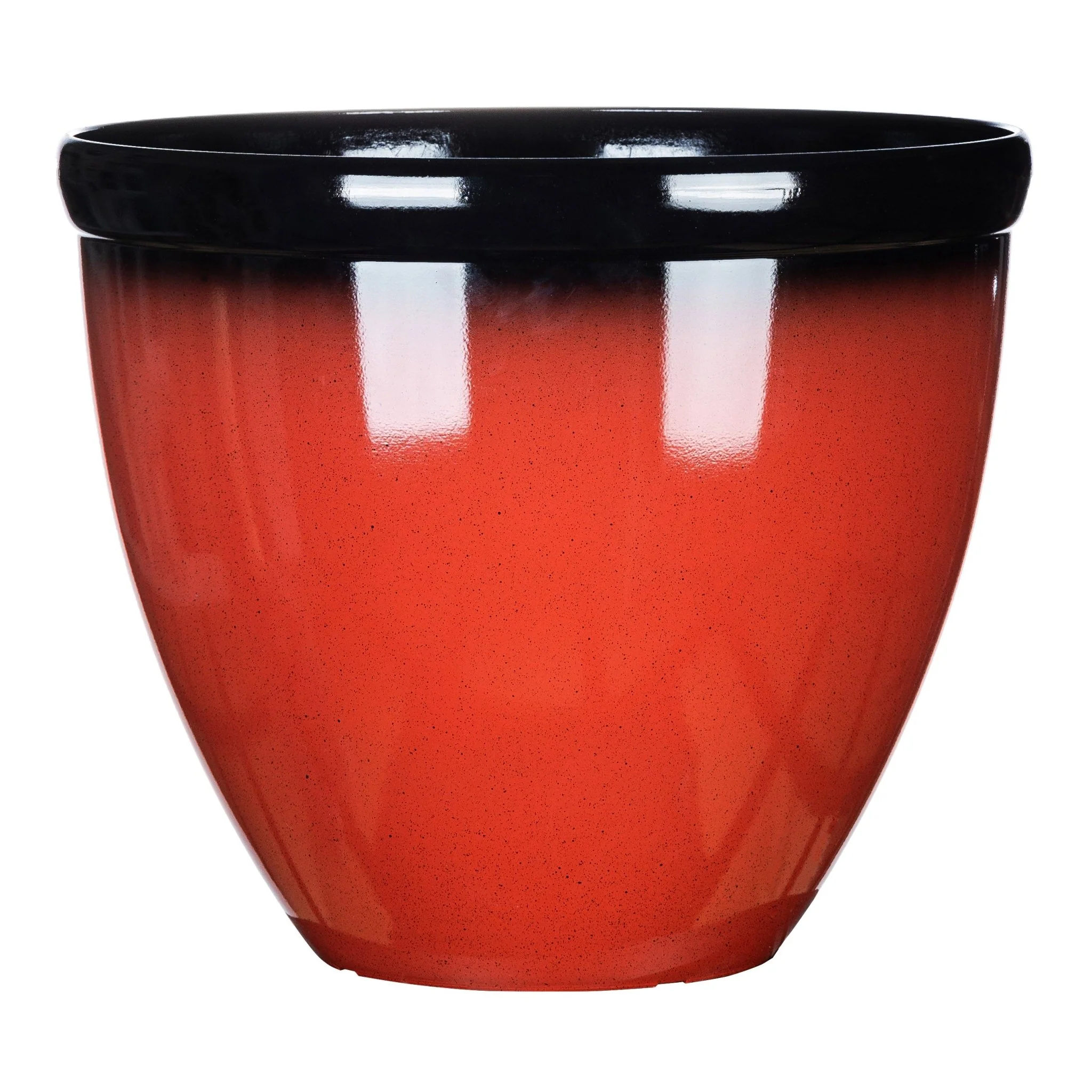 16" Glossy Lavender Ceramic-Like Plastic Flower Pot – Decorative Indoor/Outdoor Planter – FG2081 / FG2082 / FG2083 - Image 3
