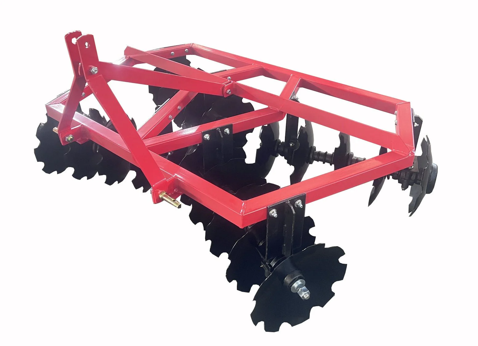 16″ Notched Disc Plow Harrow – 6 ft & 4 ft Q235 Steel, Category 0/1 Garden Tractor Hitch, Rust-Resistant