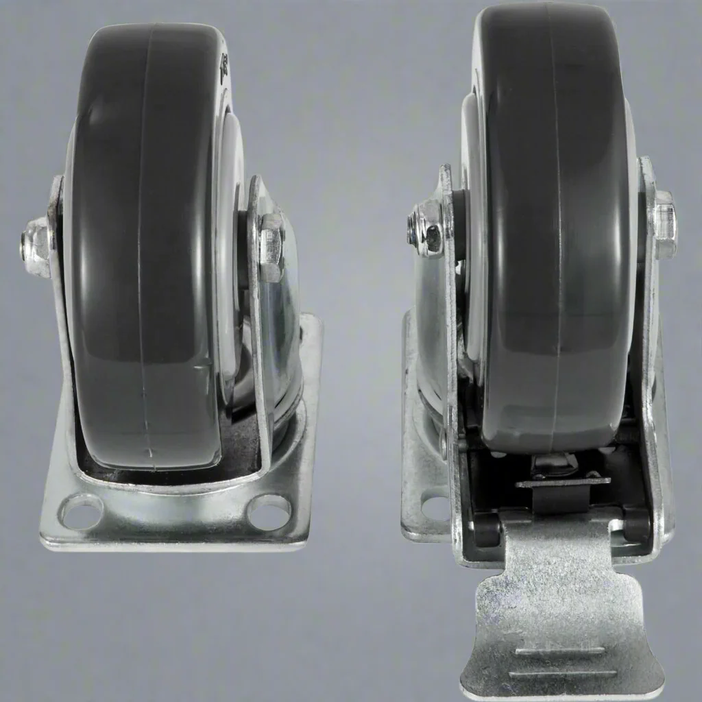 New 16-Pack 4-Inch Rubber Swivel Caster Wheels – Heavy Duty, 360° Rotation, Smooth & Silent Rollers 523668 - Image 8