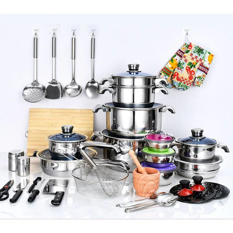 173 Piece Stainless Steel Cookware Set 201 Grade Complete Kitchen Set T0027 - Image 3