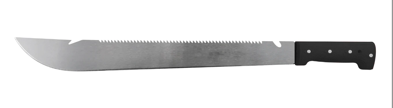 18" Machete with Serrated Blade – 50Mn Steel, Canvas Sheath Included M2056