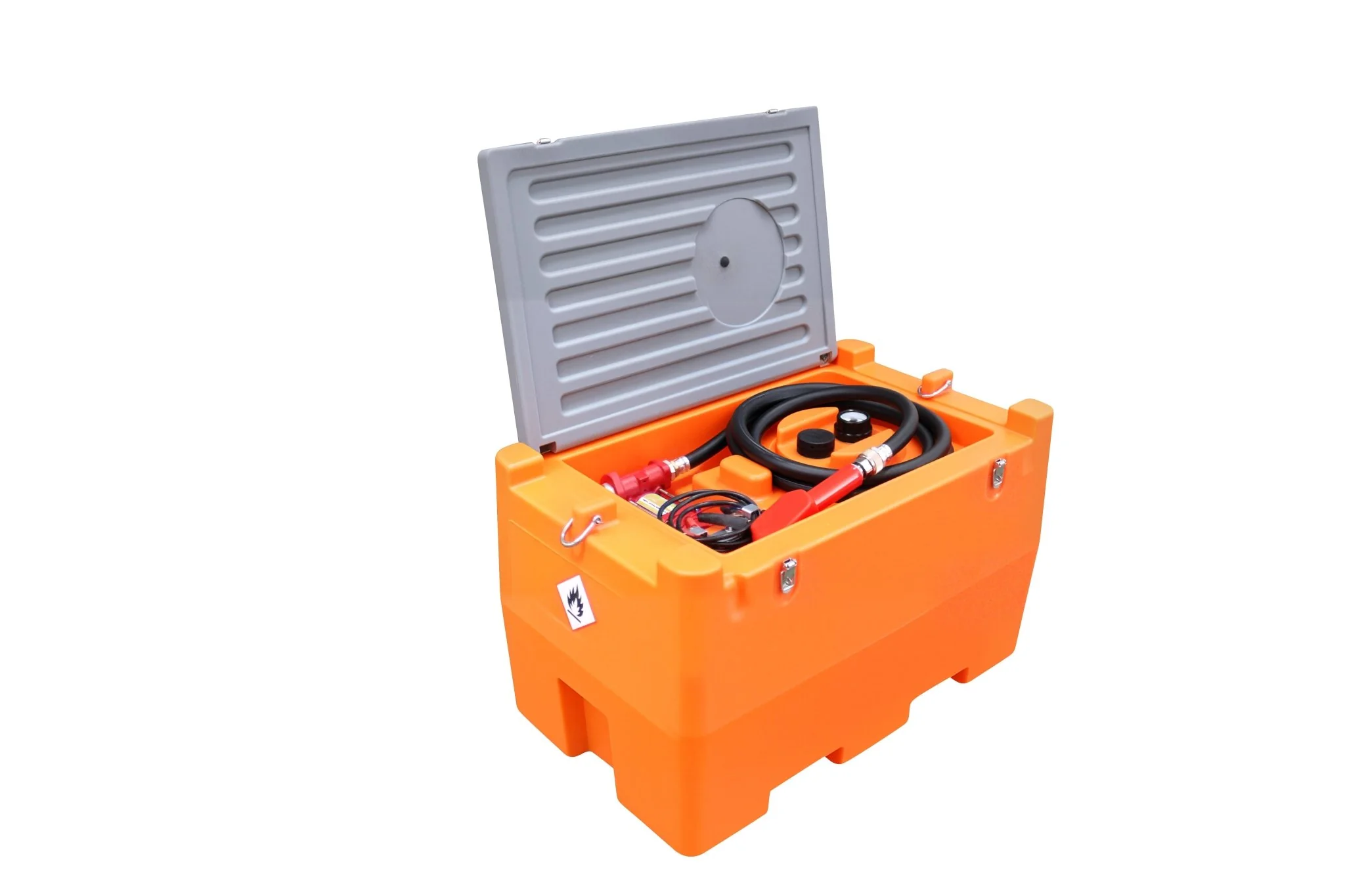 180 Litre Portable Gasoline & Diesel Fuel Tank with 12V DC Fuel Transfer Pump, 4m Delivery Hose & Automatic Shut-Off Nozzle GTK200 - Image 4