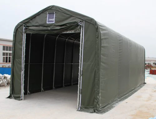 18x50x17 FT RV & Truck Fabric Storage Shelter – Heavy-Duty PVC Building 185017P - Image 3