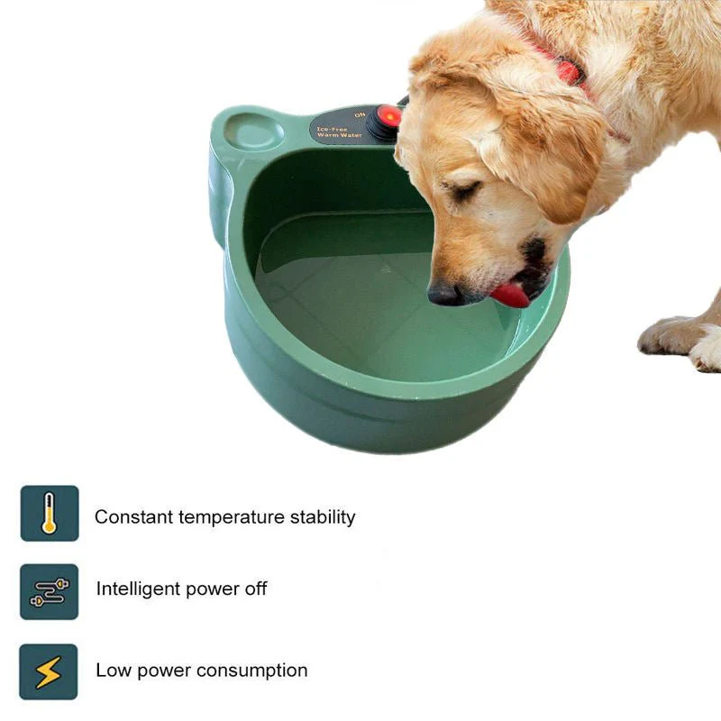 Heated Dog Water Bowl 2.3 Quart Anti-Freeze Outdoor Pet Waterer for Winter Use S31270 - Image 2