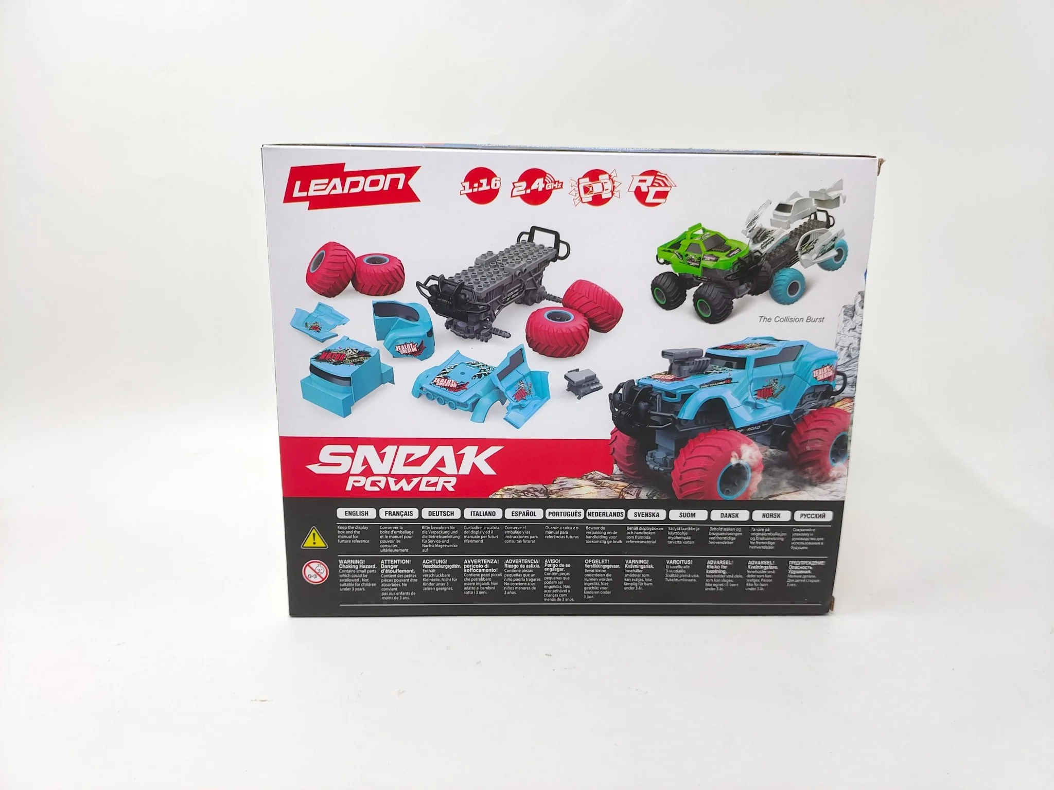 2.4G 1:16 Building Blocks RC Truck – Rechargeable 500mAh Battery, USB Charger, 15min Playtime – SKU 1897518 - Image 3