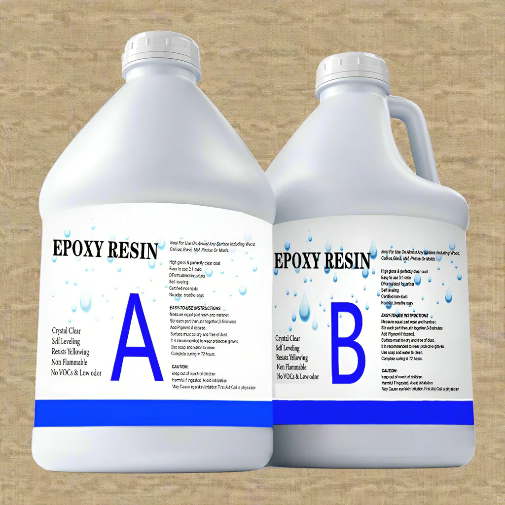 New 1:1 Crystal Clear Epoxy Resin Coating Kit – 2 Gallon 250307 - Image 2