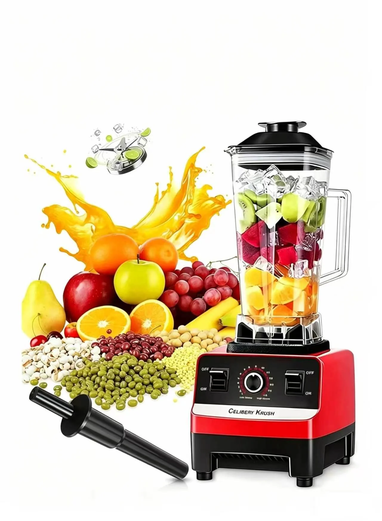 2-in-1 Fruit Blender & Grinder Smoothie Maker 110V RSE319 - Image 10