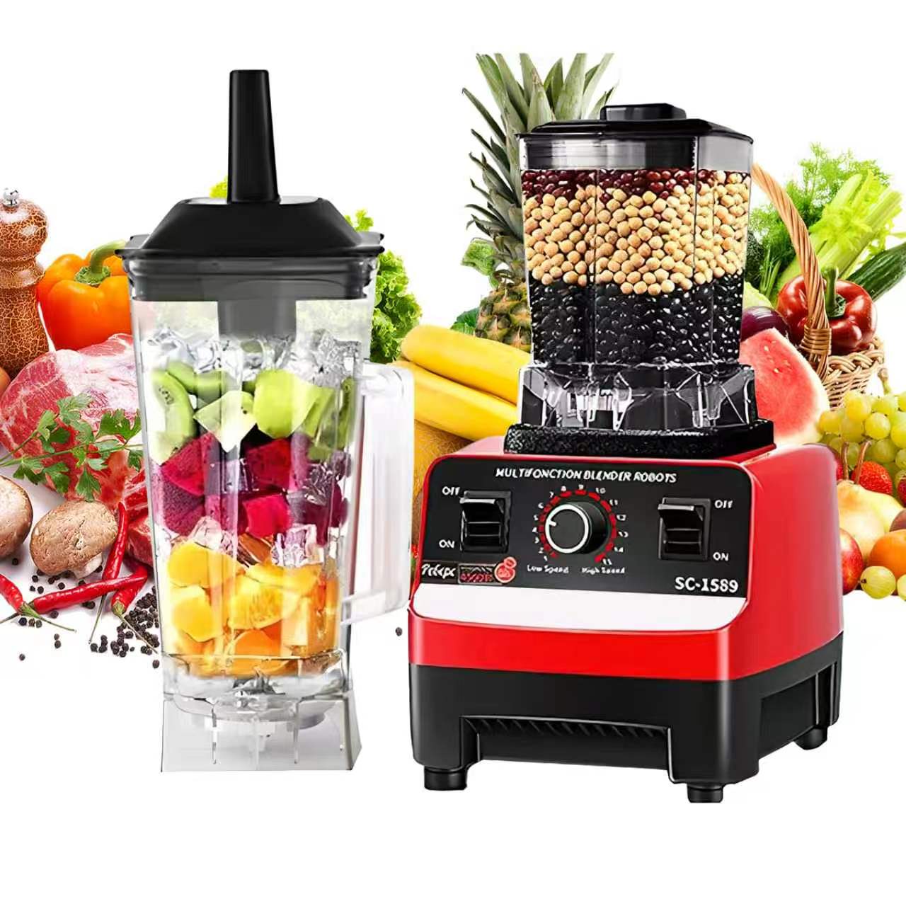 2-in-1 Fruit Blender & Grinder Smoothie Maker 110V RSE319 - Image 5