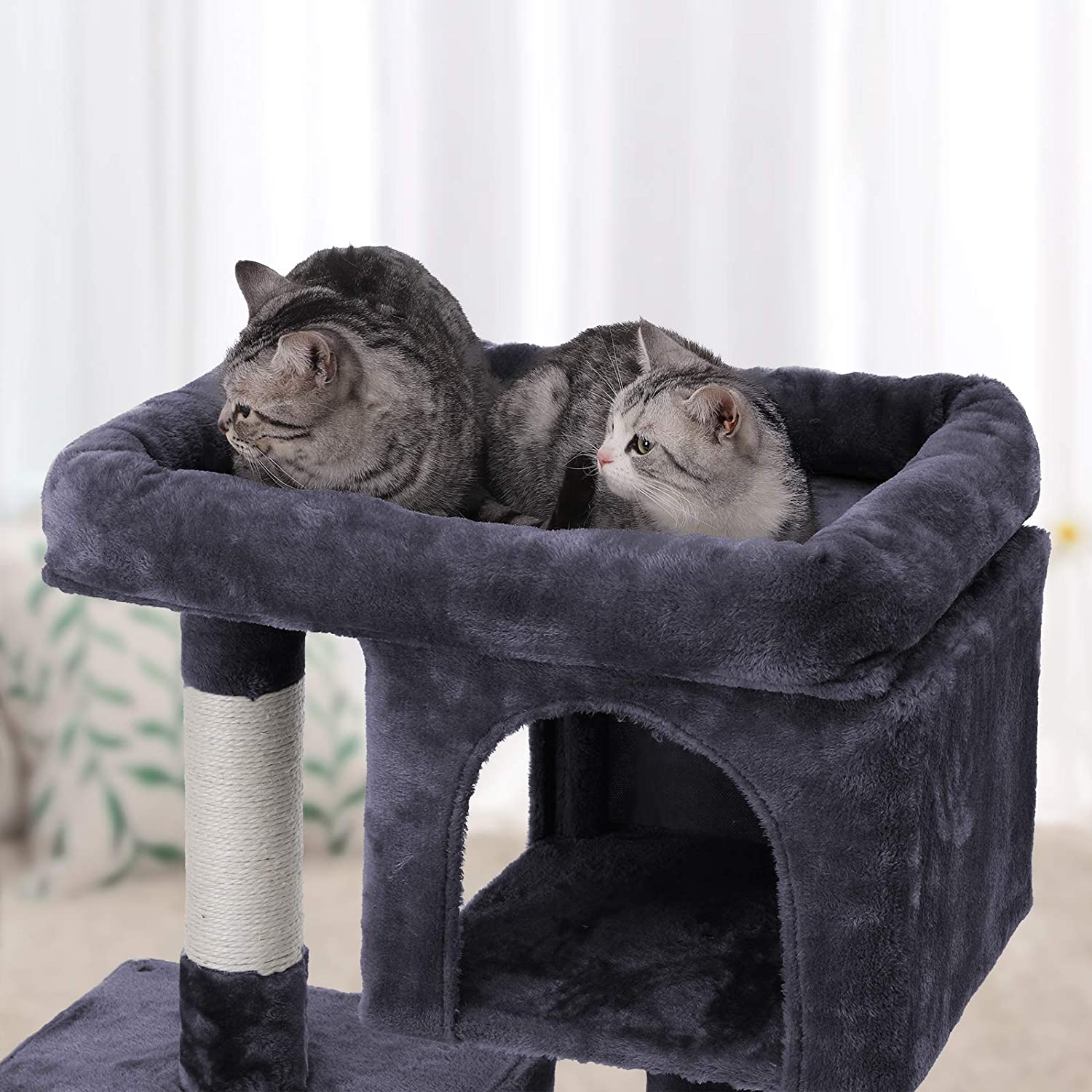 NEW 2-Level Plush Cat Condo Cat Tree – Model 428CC - Image 3