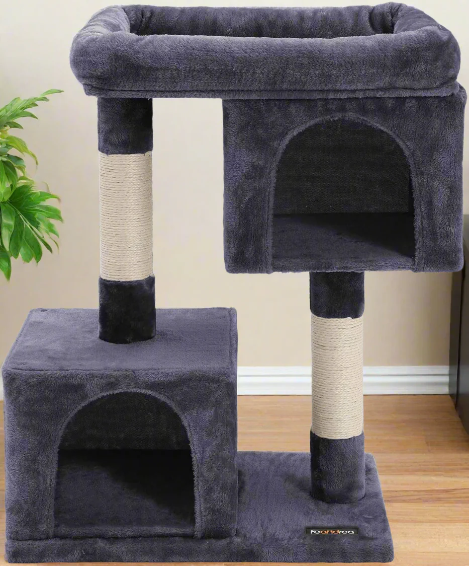NEW 2-Level Plush Cat Condo Cat Tree – Model 428CC - Image 7