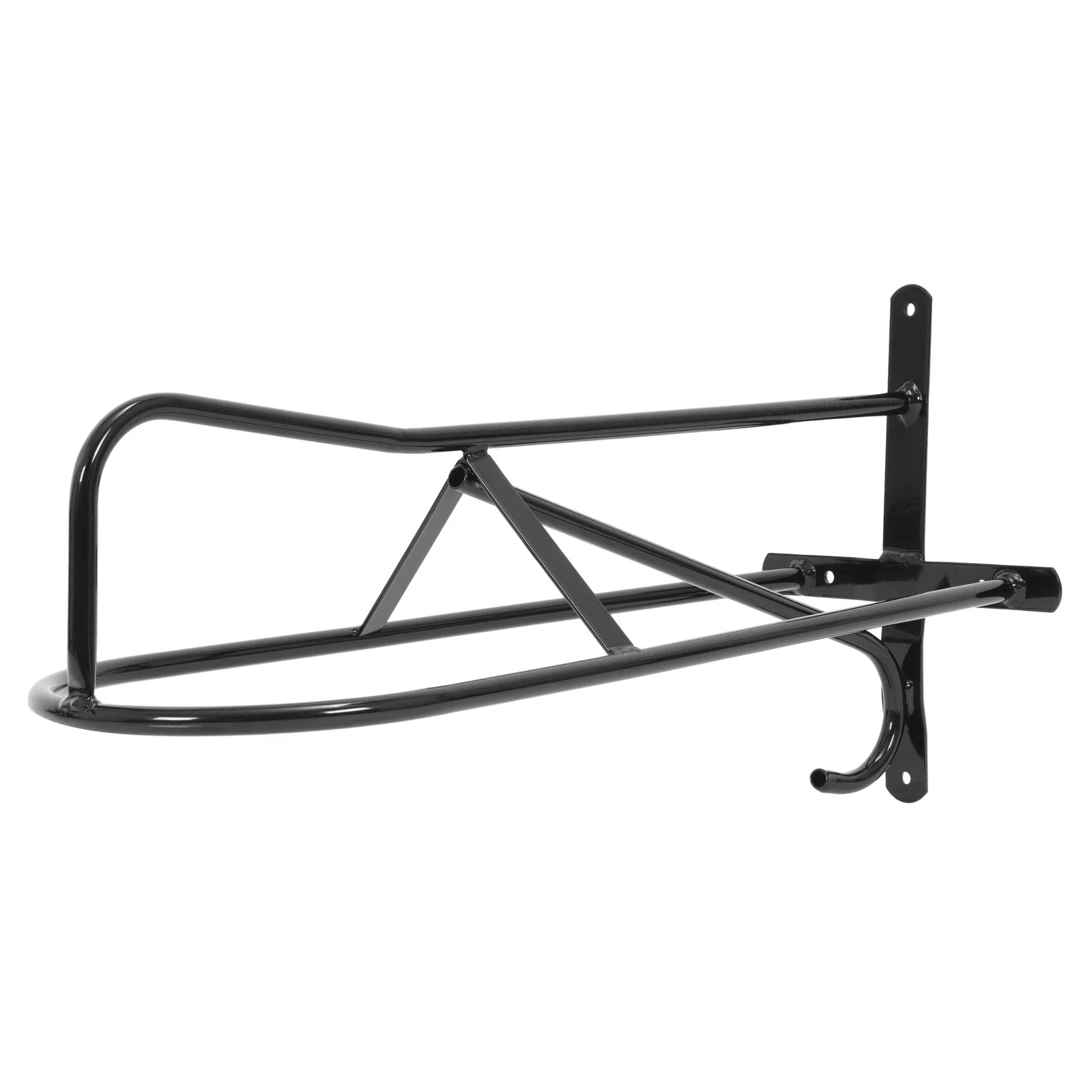 2 Pack Portable Wall Mounted Horse Saddle Stand Black Tack Storage LYOM4852 - Image 6