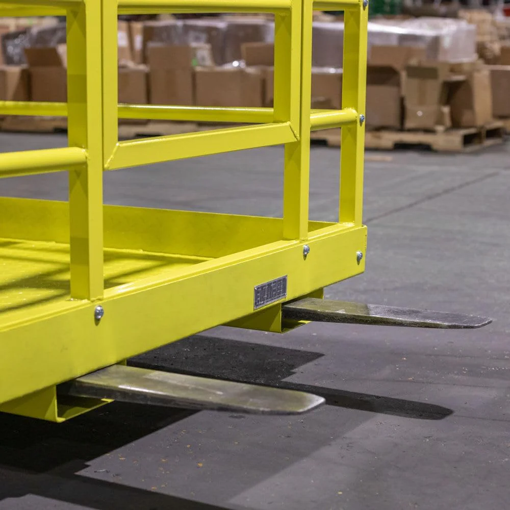 2-Person Forklift Safety Cage – 1,200 lb Lift Capacity Work Platform 9194534 - Image 4