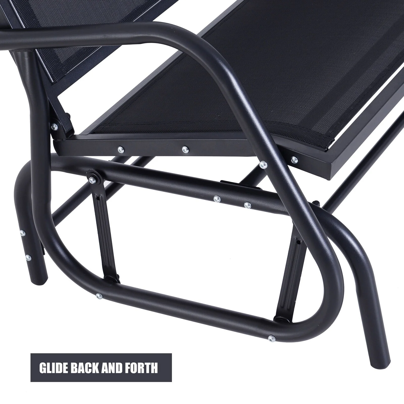 2-Person Patio Rocking Glider Bench – Outdoor Garden Swing Chair | SKU: 8BDSC - Image 3