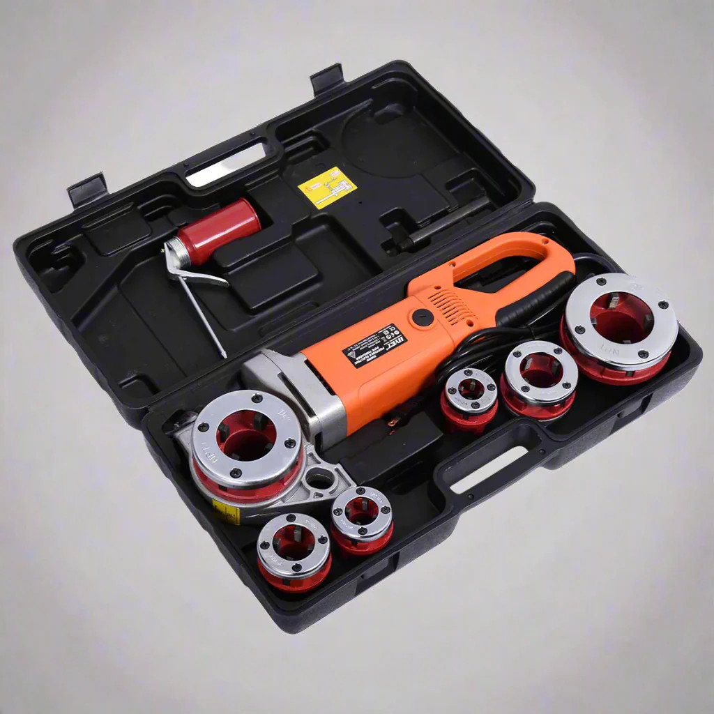 2000W Electric Pipe Threader Kit – 6 Dies (1/2" to 2") | Portable Heavy-Duty Threading Machine for Steel & Plumbing - S1053 - Image 3