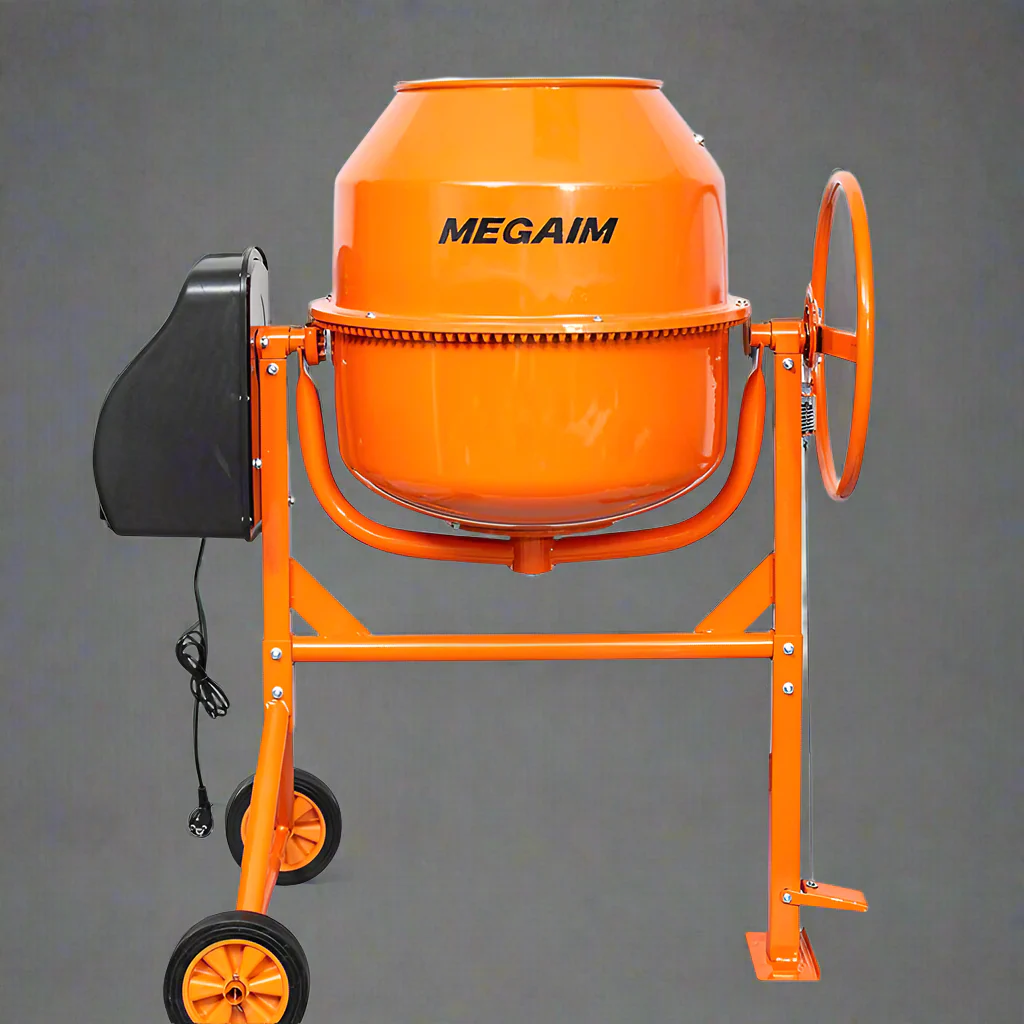 200L Electric Concrete Mixer – 9 Cu Ft Cement Mixing Drum | CM200M - Image 2
