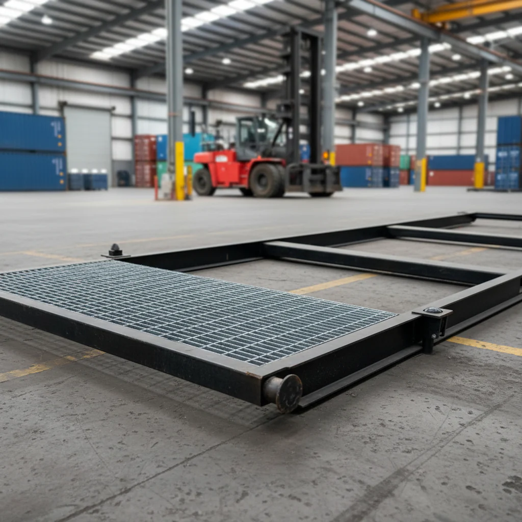 New 20FT & 44FT Container Skid with Forklift Pockets – Heavy-Duty Steel Design