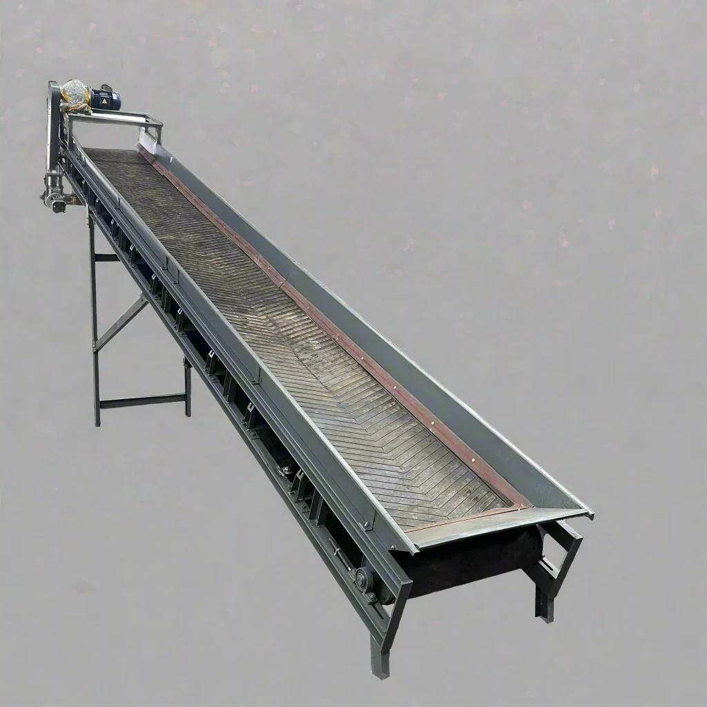 20 FT Electric Sorting Conveyor Belt – 31.5" Wide | Industrial Recycling & Material Handling