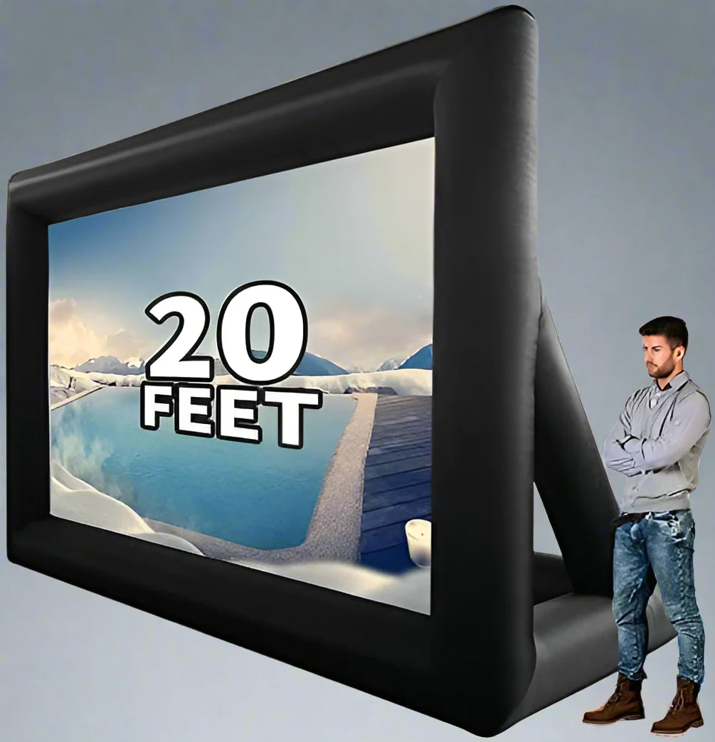20-Foot Inflatable Movie Projector Screen – Outdoor Cinema Setup (Model S3137)