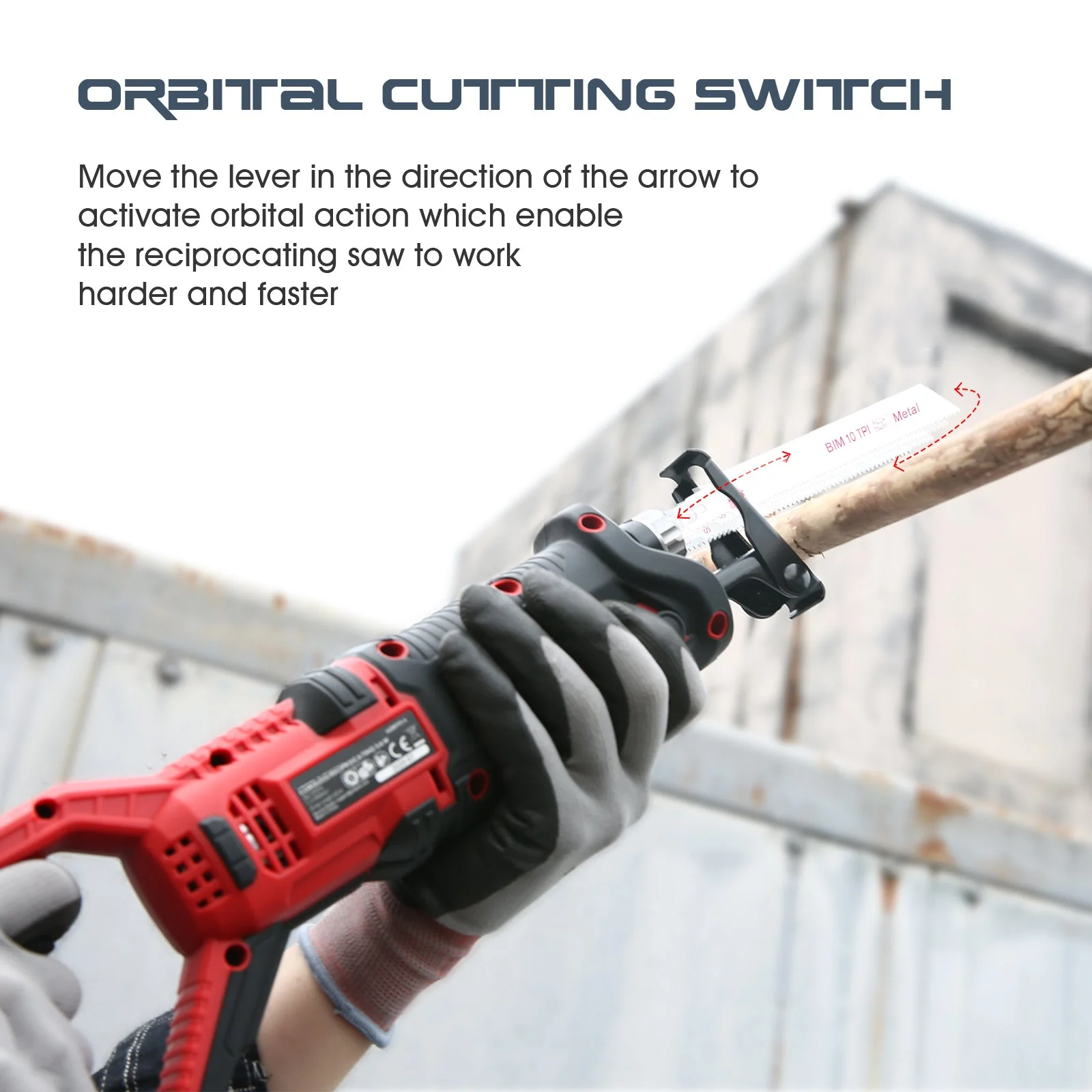 20V Cordless Reciprocating Saw with Battery & Charger – Electric Saw for Wood & Metal Cutting RS20V01