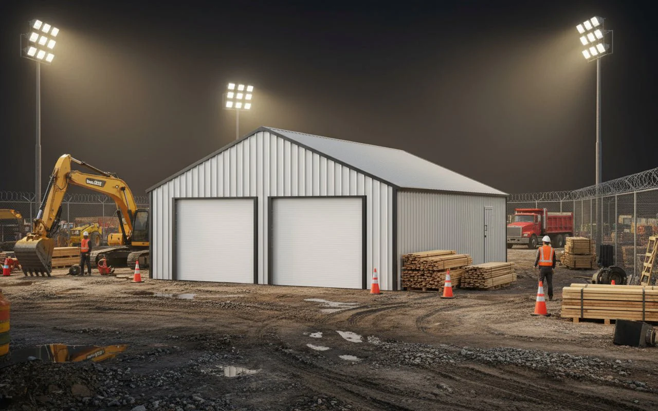 21x19, 23x22 & 25x33 Metal Storage Buildings – All-Steel Garages with Electric Roll-Up Doors, 16-Gauge Frames & Weatherproof Design - Image 2