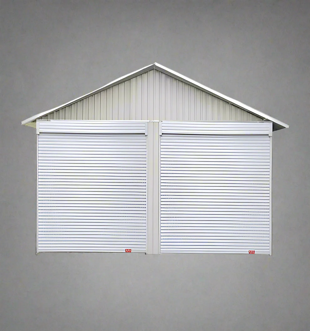 21x19 FT Double Metal Garage Shed – Optional Roll-Up Doors, Heavy-Duty Storage - Image 7