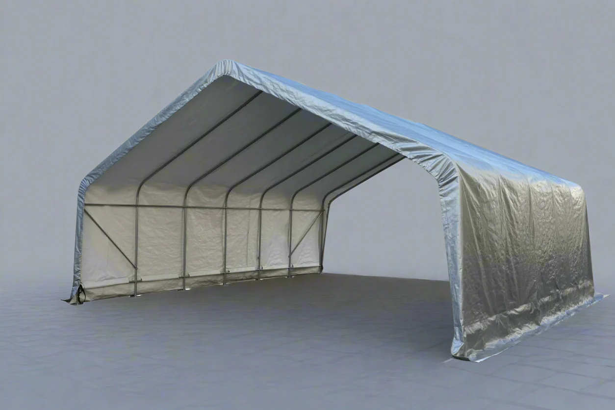 22x24x12 FT Heavy-Duty Outdoor Canopy Shelter for Hay, Livestock, Boats & Equipment 1030556