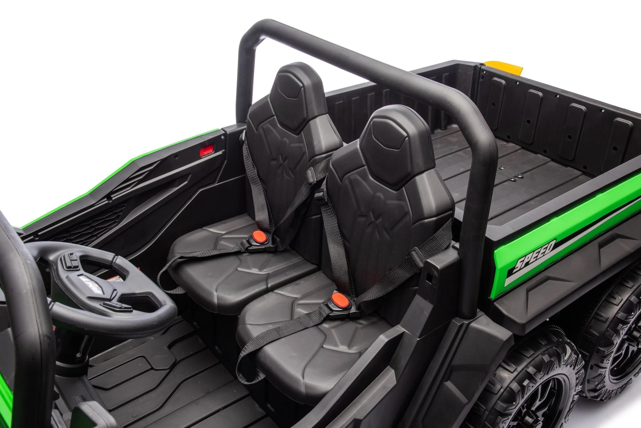 24 V Six-Wheel UTV Ride-On Truck – Leather Seat, EVA Wheels, 550 W Motors, Remote Control - Image 11