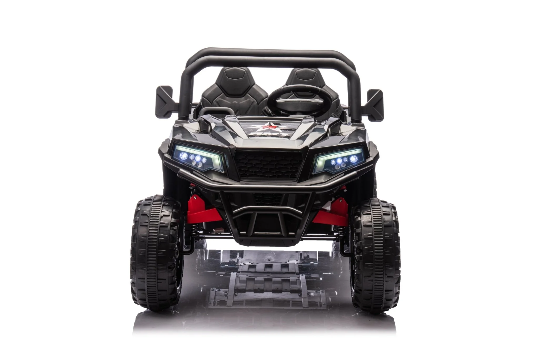 24 V Six-Wheel UTV Ride-On Truck – Leather Seat, EVA Wheels, 550 W Motors, Remote Control - Image 3