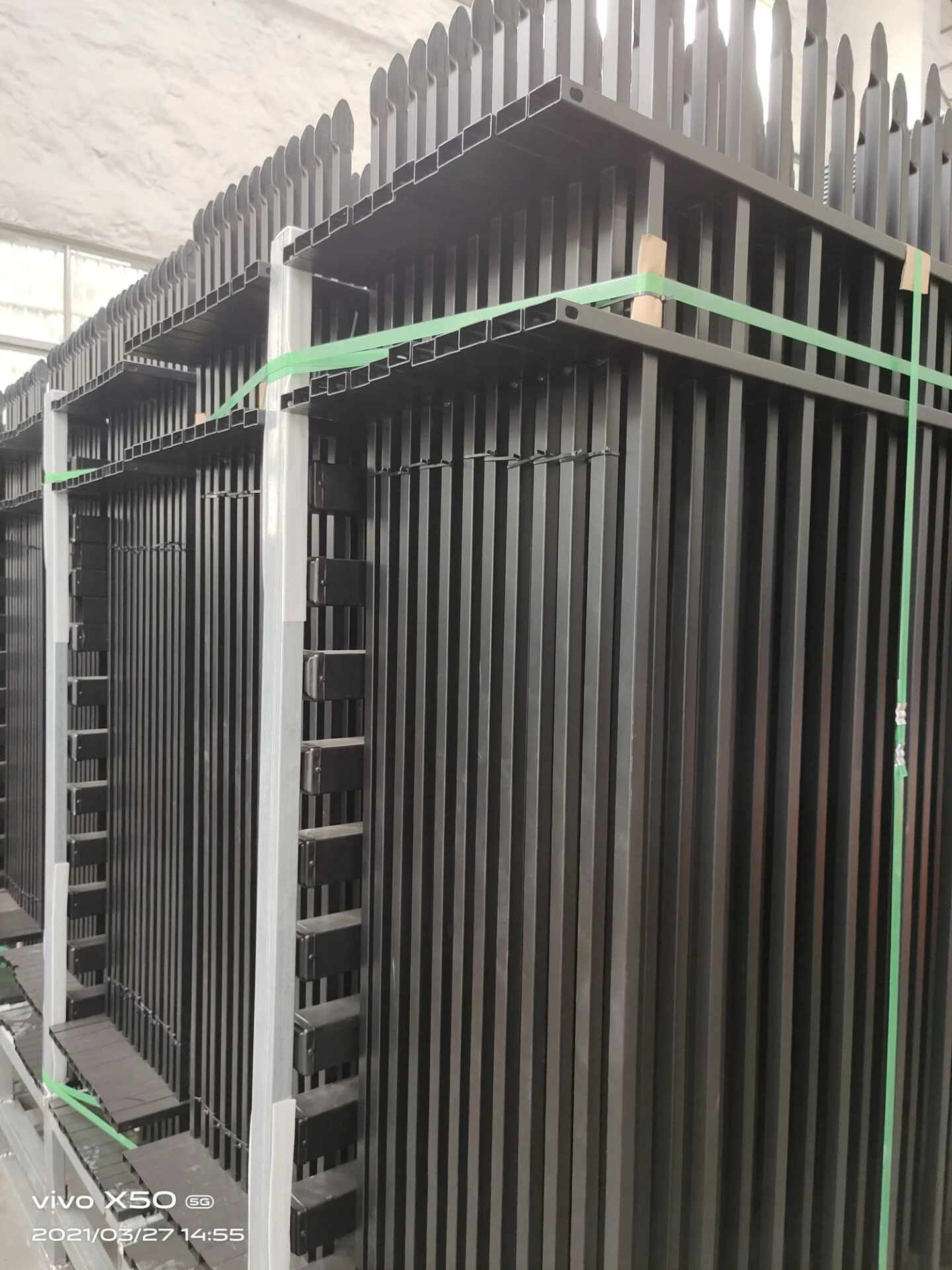 240 FT Wrought Iron Panel Fence Kit – Black Powder-Coated Steel Barrier - Image 3