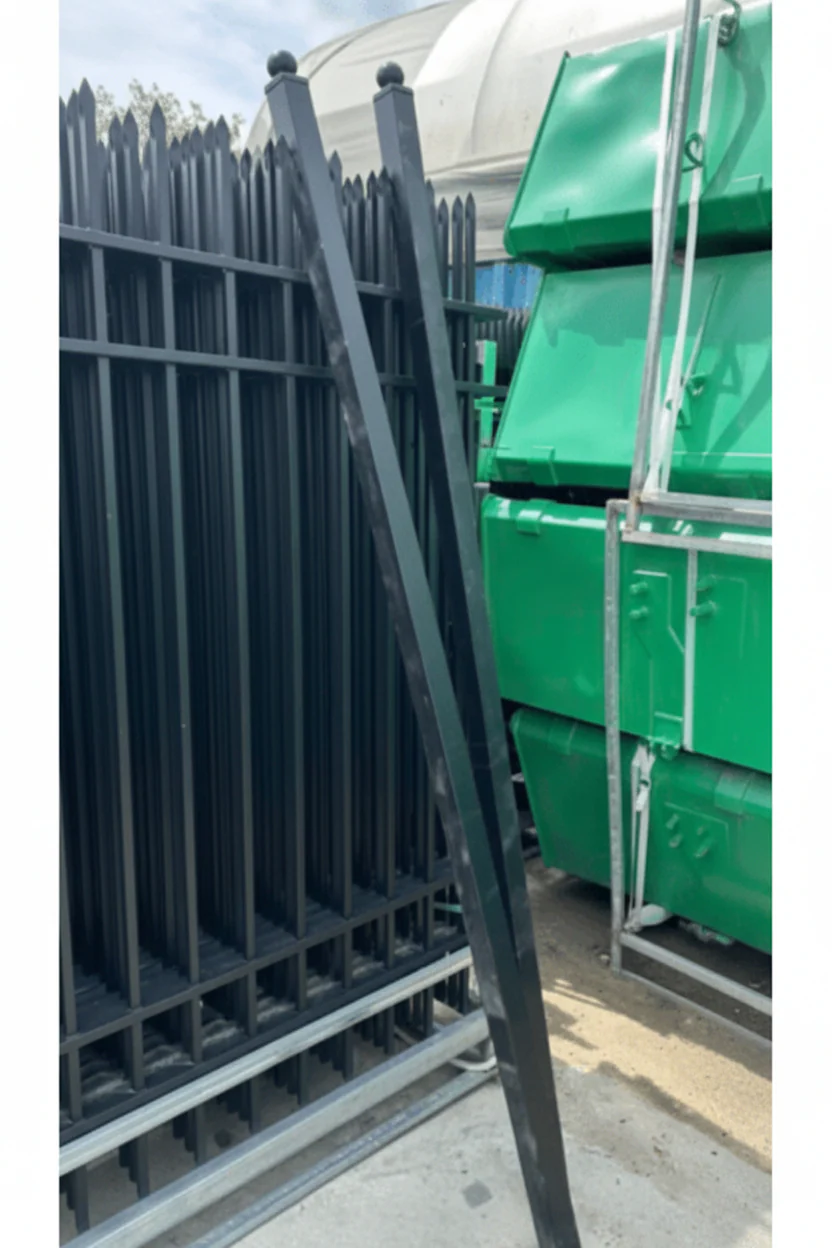 240 FT Wrought Iron Panel Fence Kit – Black Powder-Coated Steel Barrier - Image 4