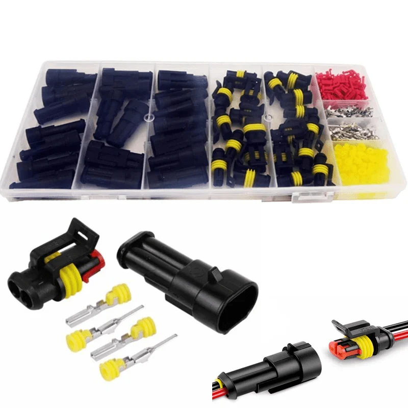240pcs 20 Set 2-Pin Plug Connectors Waterproof Wire Harness Kit FS030372 - Image 2