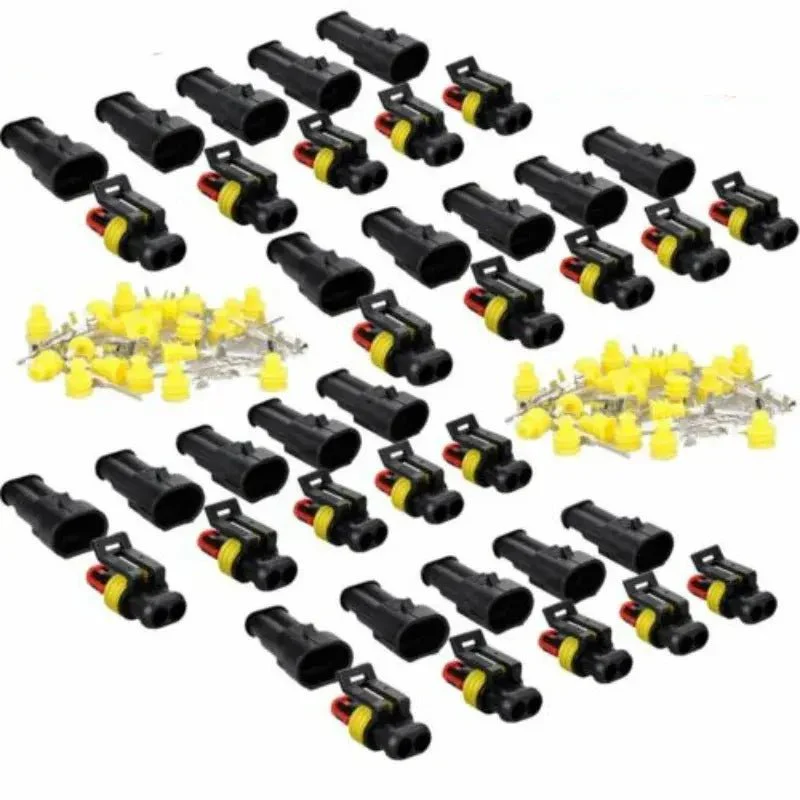 240pcs 20 Set 2-Pin Plug Connectors Waterproof Wire Harness Kit FS030372 - Image 5