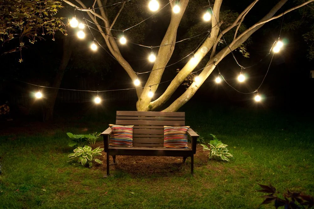 24FT Outdoor String Lights with 18 Bulbs – Wedding, Patio, Bistro & Garden Lighting 7219WL - Image 2