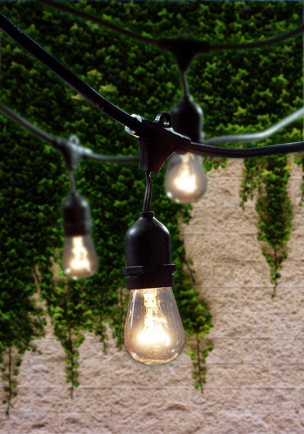 24FT Outdoor String Lights with 18 Bulbs – Wedding, Patio, Bistro & Garden Lighting 7219WL - Image 4