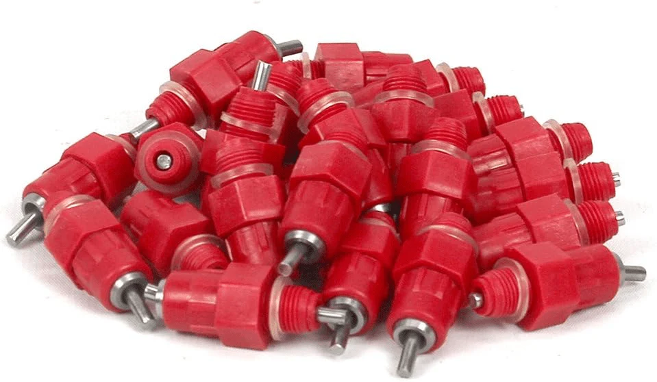 25 Pack Bell Style Chicken Nipple Drinker for Poultry Watering 4525C